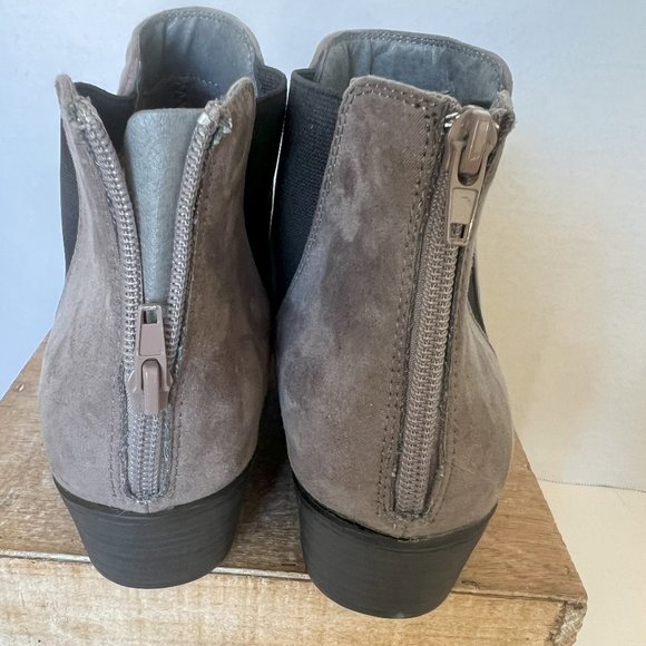 Esprit Gray Faux Suede Ankle Boots - Picture 3 of 3